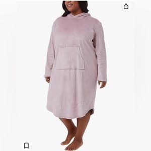 32 DEGREES Heat Women's‎ Hooded Cozy Plush Sleep Lounger Lavender Pearl Size S/M